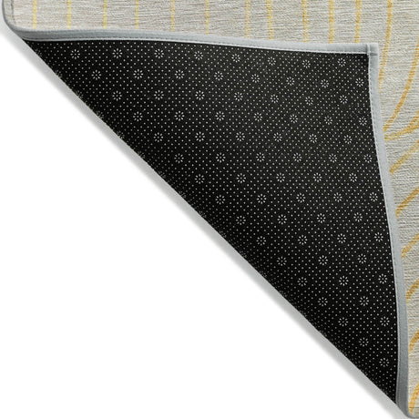 Addison Chantille ACN2107 Swirls Machine Made Transitional Gold Rug