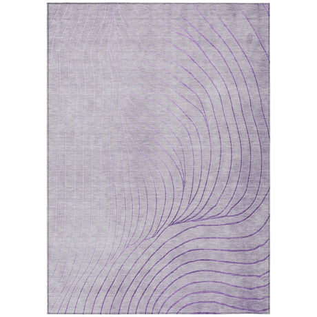 Addison Chantille ACN2107 Swirls Machine Made Transitional Lavender Rug