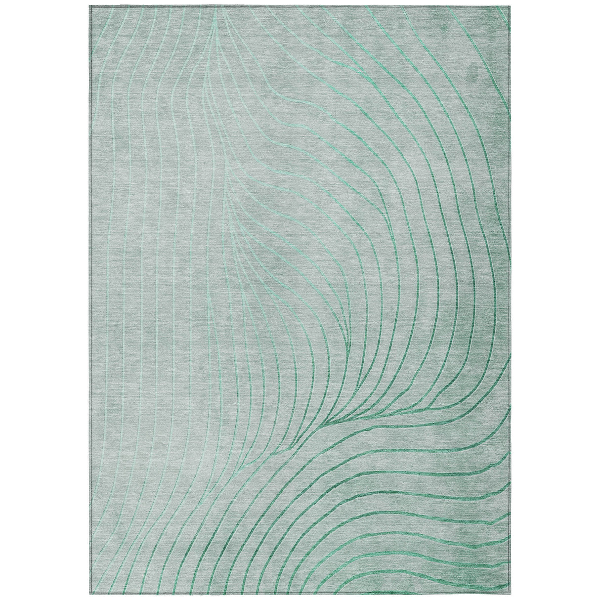 Addison Chantille ACN2107 Swirls Machine Made Transitional Mint Rug