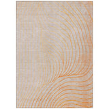 Addison Chantille ACN2107 Swirls Machine Made Transitional Orange Rug
