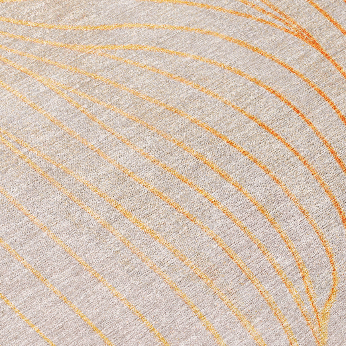 Addison Chantille ACN2107 Swirls Machine Made Transitional Orange Rug