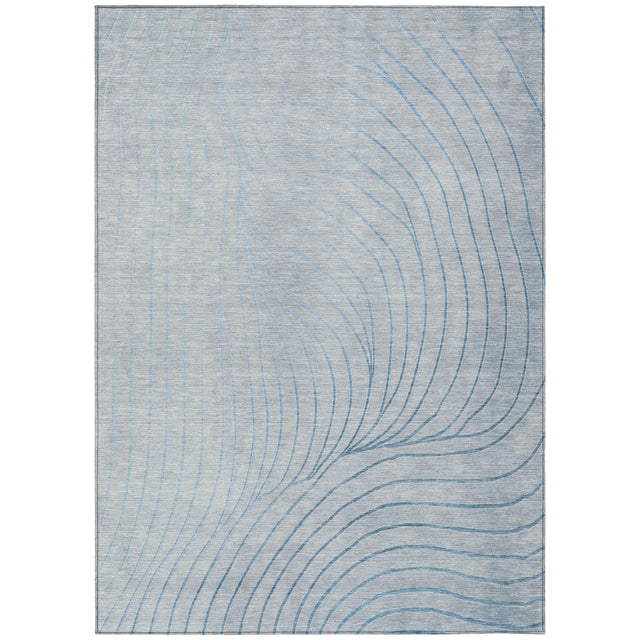 Addison Chantille ACN2107 Swirls Machine Made Transitional Sky Rug
