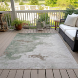 Addison Chantille ACN2108 Abstract Machine Made Transitional Aloe Rug