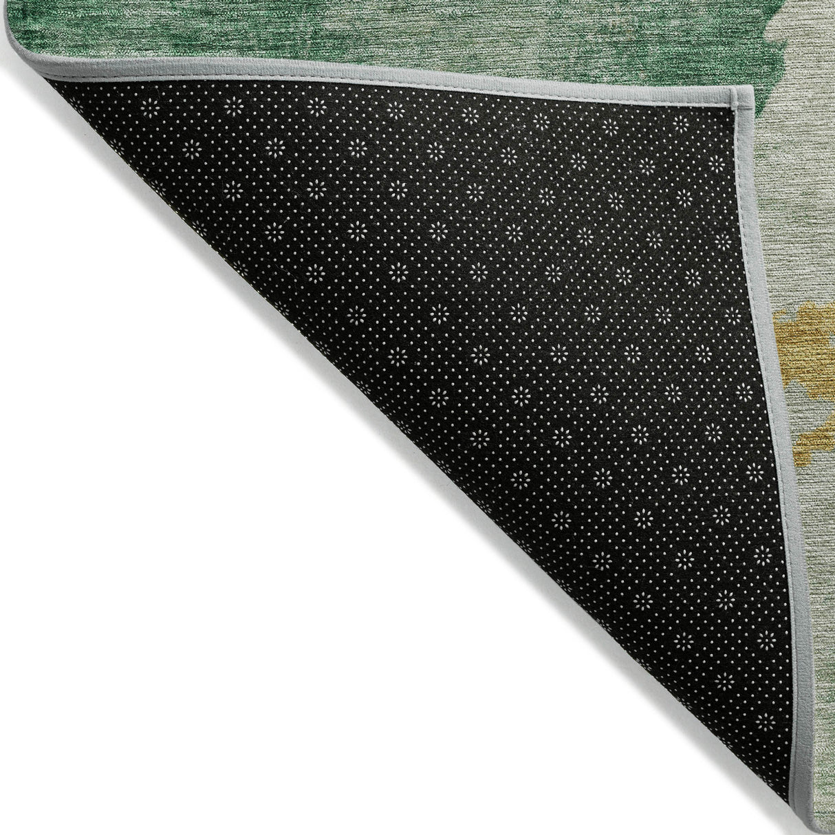 Addison Chantille ACN2108 Abstract Machine Made Transitional Emerald Rug