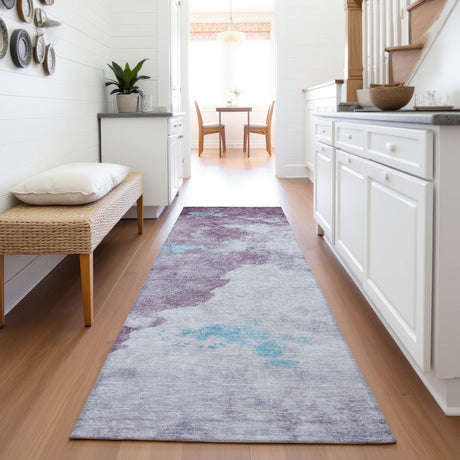 Addison Chantille ACN2108 Abstract Machine Made Transitional Lavender Rug