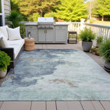 Addison Chantille ACN2108 Abstract Machine Made Transitional Seafoam Rug