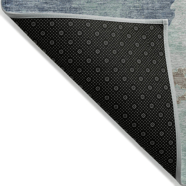 Addison Chantille ACN2108 Abstract Machine Made Transitional Seafoam Rug