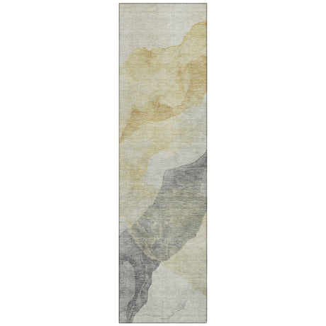 Addison Chantille ACN2109 Abstract Machine Made Transitional Beige Rug