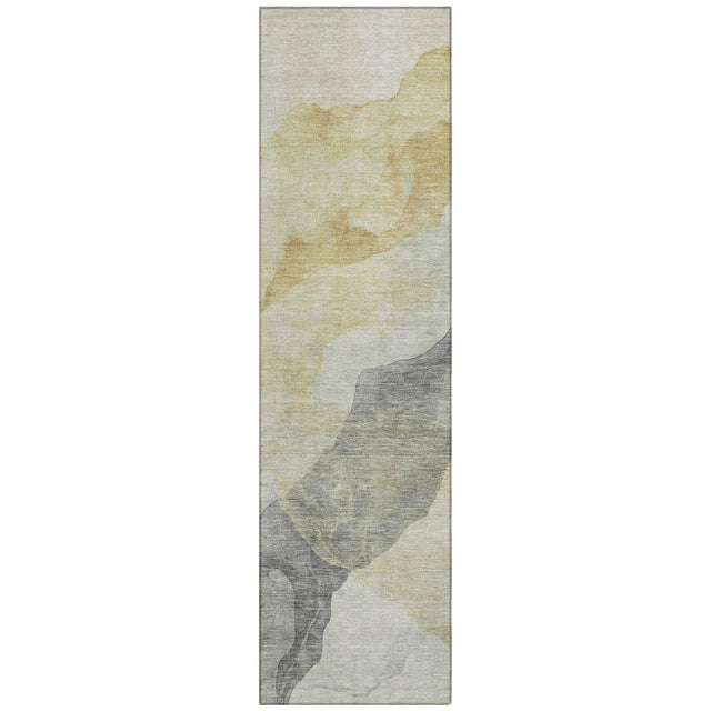 Addison Chantille ACN2109 Abstract Machine Made Transitional Beige Rug