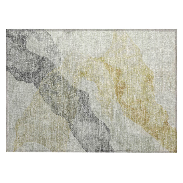 Addison Chantille ACN2109 Abstract Machine Made Transitional Beige Rug