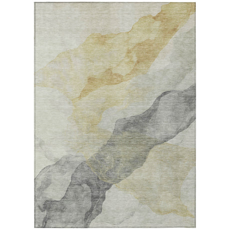 Addison Chantille ACN2109 Abstract Machine Made Transitional Beige Rug
