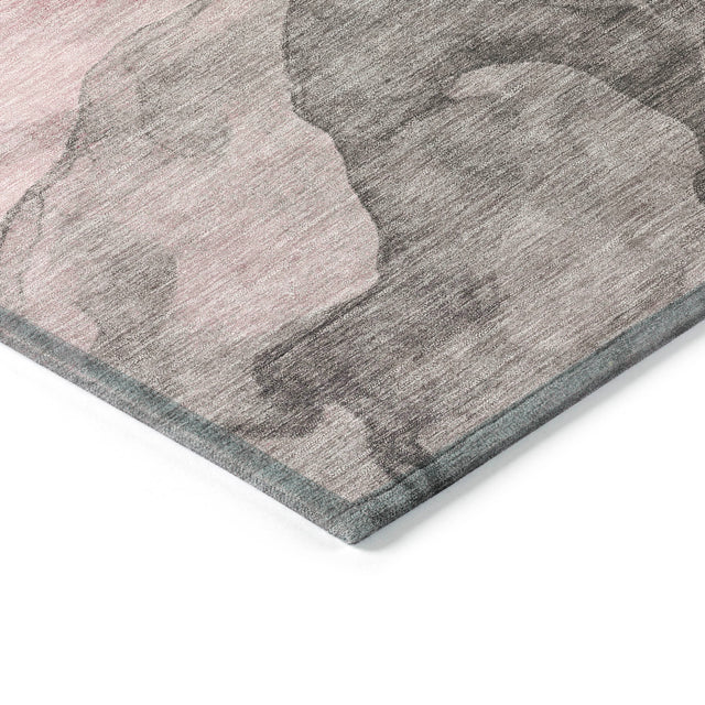 Addison Chantille ACN2109 Abstract Machine Made Transitional Blush Rug
