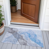 Addison Chantille ACN2109 Abstract Machine Made Transitional Sky Rug