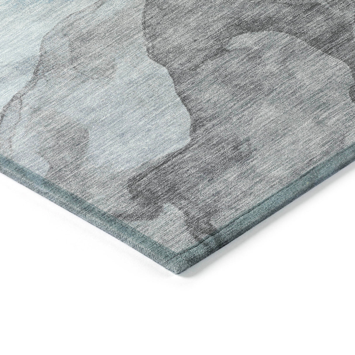Addison Chantille ACN2109 Abstract Machine Made Transitional Teal Rug