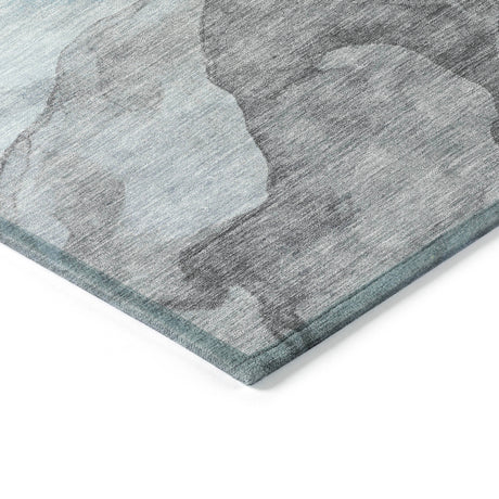 Addison Chantille ACN2109 Abstract Machine Made Transitional Teal Rug