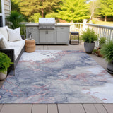 Addison Chantille ACN2110 Abstract Machine Made Transitional Blush Rug