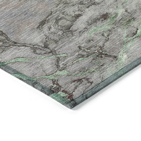 Addison Chantille ACN2110 Abstract Machine Made Transitional Green Rug