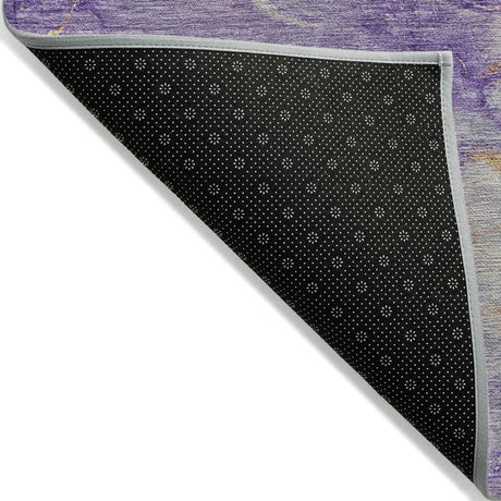 Addison Chantille ACN2110 Abstract Machine Made Transitional Purple Rug