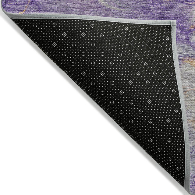 Addison Chantille ACN2110 Abstract Machine Made Transitional Purple Rug