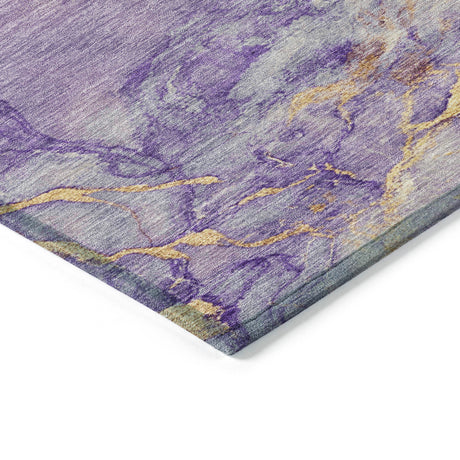 Addison Chantille ACN2110 Abstract Machine Made Transitional Purple Rug