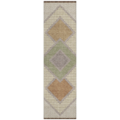 Addison Chantille ACN2111 Geometric Machine Made Transitional Brown Rug