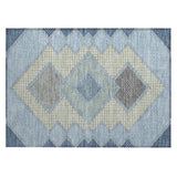 Addison Chantille ACN2111 Geometric Machine Made Transitional Denim Rug