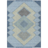 Addison Chantille ACN2111 Geometric Machine Made Transitional Denim Rug