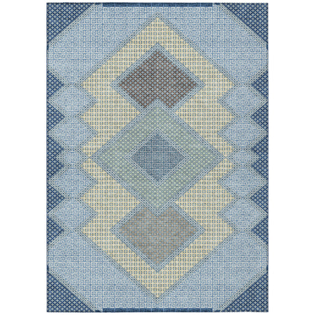 Addison Chantille ACN2111 Geometric Machine Made Transitional Denim Rug