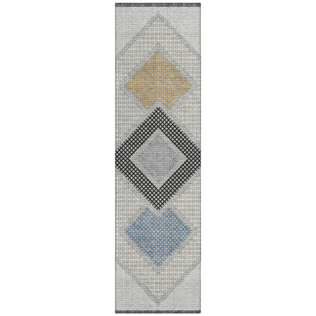 Addison Chantille ACN2111 Geometric Machine Made Transitional Gray Rug