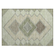 Addison Chantille ACN2111 Geometric Machine Made Transitional Green Rug