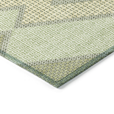 Addison Chantille ACN2111 Geometric Machine Made Transitional Green Rug