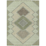 Addison Chantille ACN2111 Geometric Machine Made Transitional Green Rug