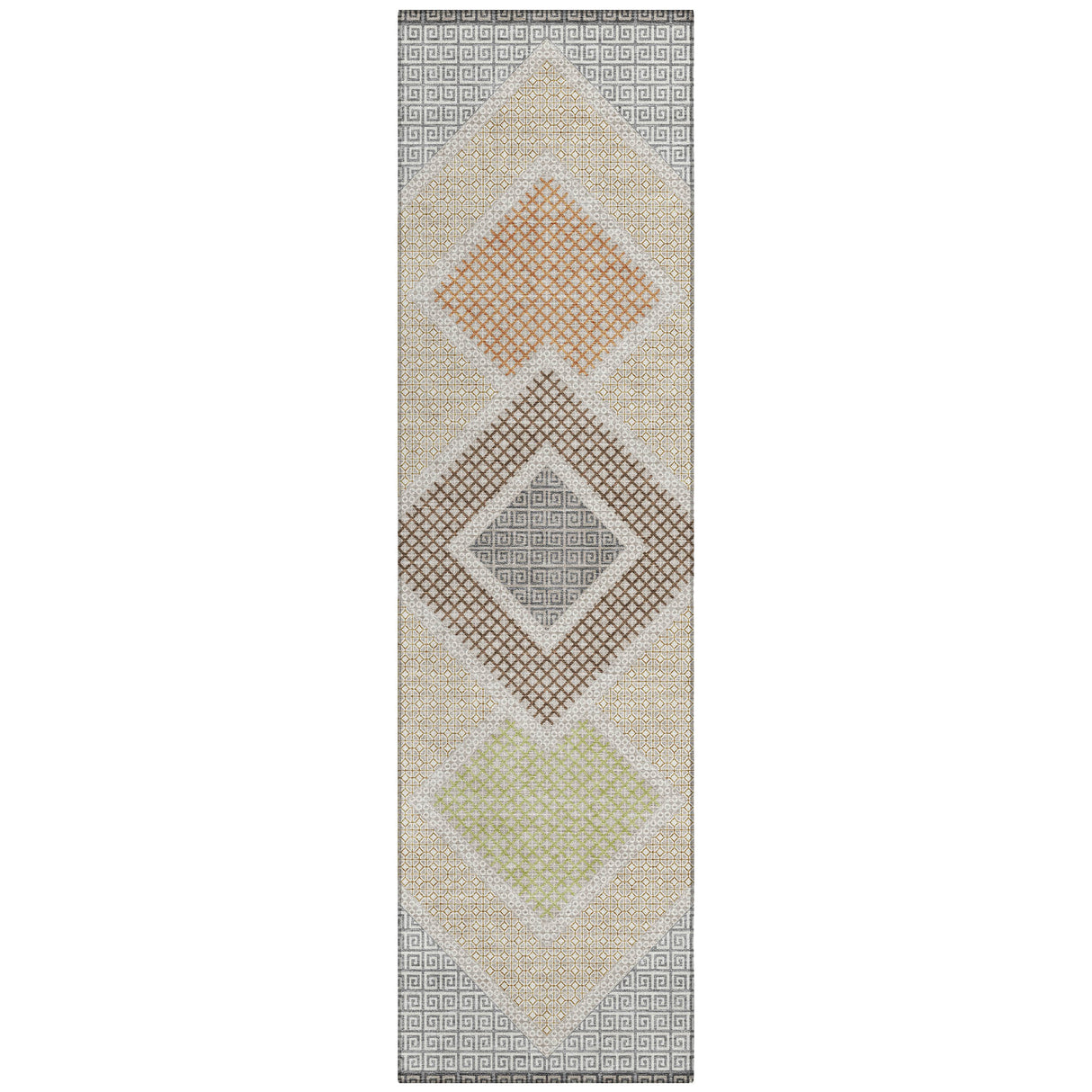 Addison Chantille ACN2111 Geometric Machine Made Transitional Pewter Rug