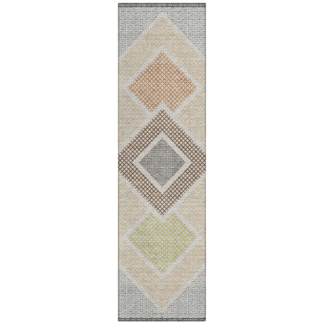 Addison Chantille ACN2111 Geometric Machine Made Transitional Pewter Rug