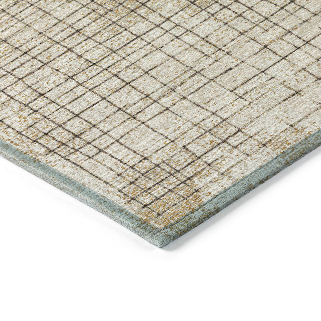 Addison Chantille ACN2112 Geometric Machine Made Transitional Brown Rug