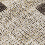 Addison Chantille ACN2112 Geometric Machine Made Transitional Brown Rug