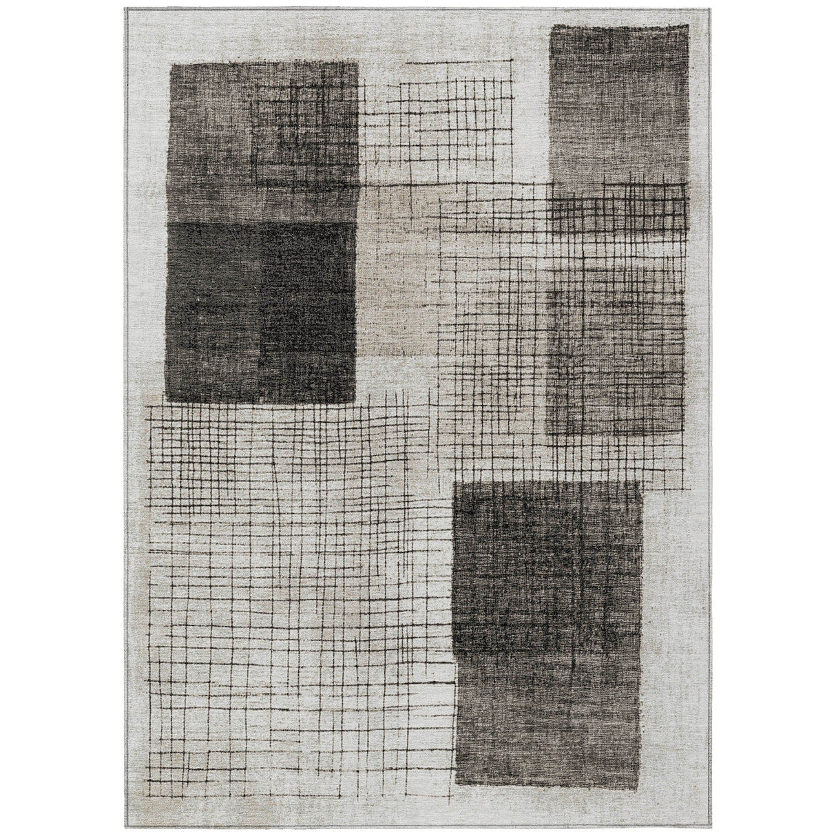 Addison Chantille ACN2112 Geometric Machine Made Transitional Ivory Rug