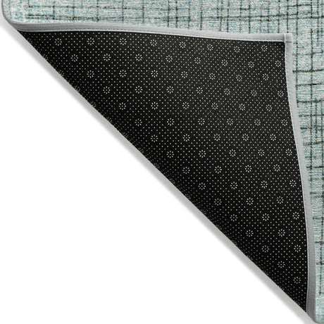 Addison Chantille ACN2112 Geometric Machine Made Transitional Teal Rug