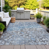 Addison Chantille ACN2113 Abstract Machine Made Transitional Blue Rug