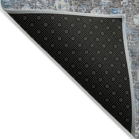 Addison Chantille ACN2113 Abstract Machine Made Transitional Blue Rug