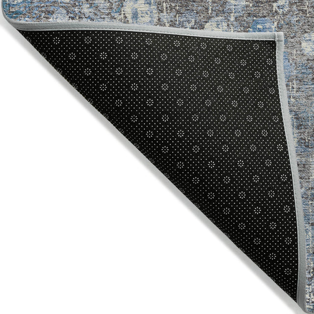 Addison Chantille ACN2113 Abstract Machine Made Transitional Blue Rug