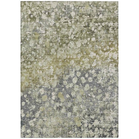 Addison Chantille ACN2113 Abstract Machine Made Transitional Olive Rug