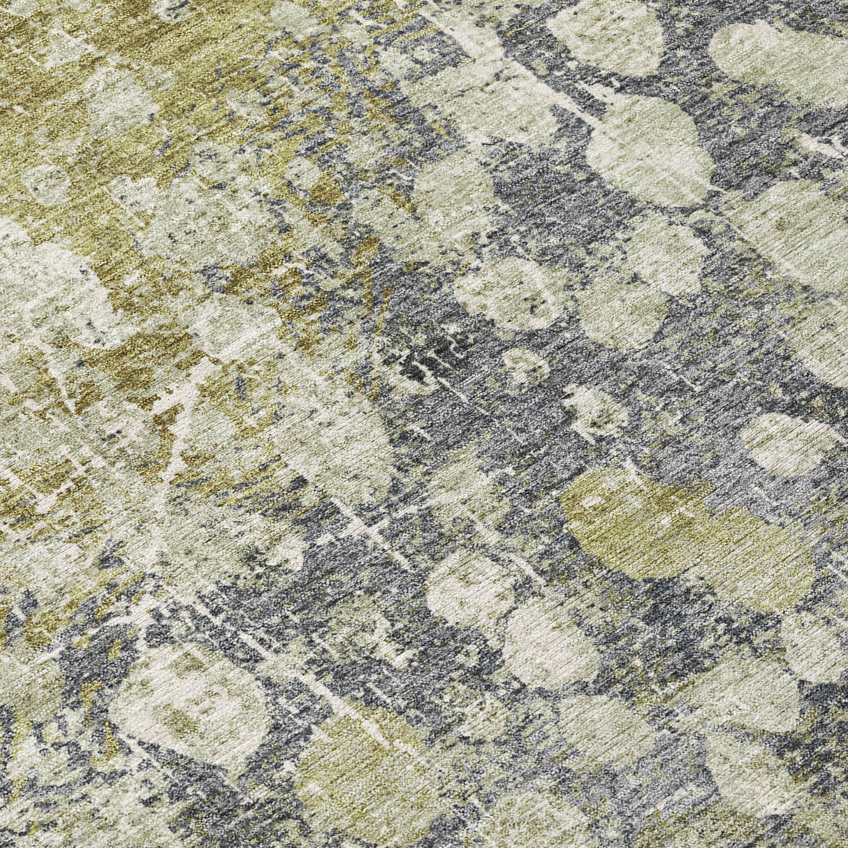 Addison Chantille ACN2113 Abstract Machine Made Transitional Olive Rug