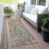 Addison Chantille ACN2113 Abstract Machine Made Transitional Putty Rug