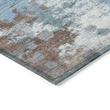 Addison Chantille ACN2114 Abstract Machine Made Transitional Brown Rug