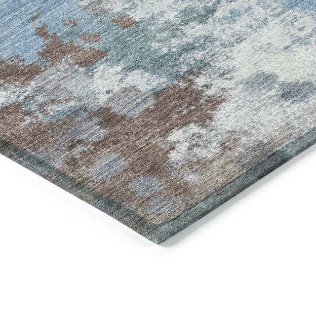 Addison Chantille ACN2114 Abstract Machine Made Transitional Brown Rug