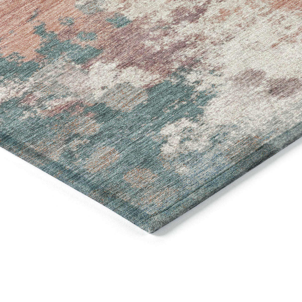 Addison Chantille ACN2114 Abstract Machine Made Transitional Coral Rug