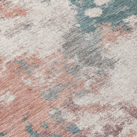 Addison Chantille ACN2114 Abstract Machine Made Transitional Coral Rug