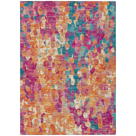 Addison Chantille ACN2115 Abstract Machine Made Transitional Blush Rug
