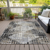 Addison Chantille ACN2116 Geometric Machine Made Transitional Black Rug